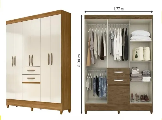 ROUPEIRO DIAMANTE - 7 PORTAS