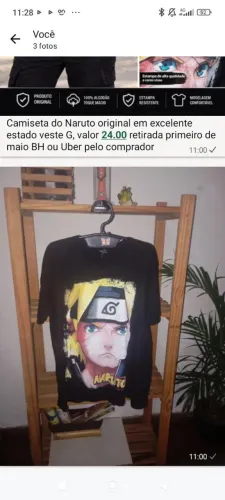 Camiseta Naruto original