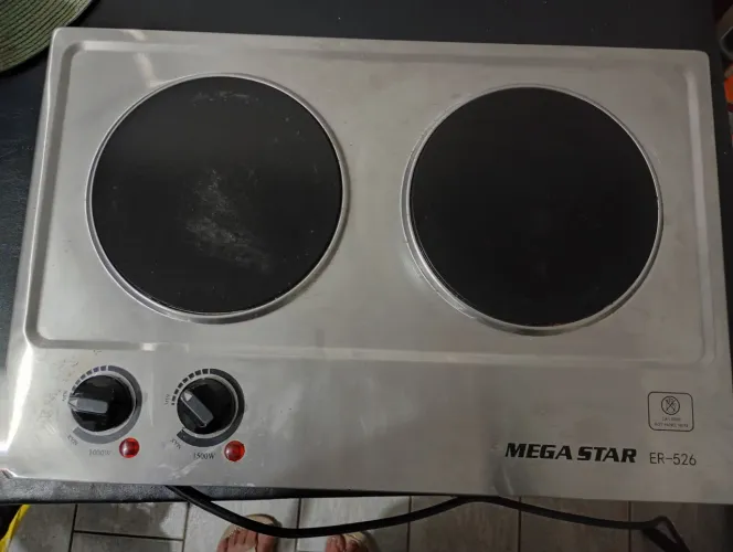 Fogão elétrico inox Mega Star