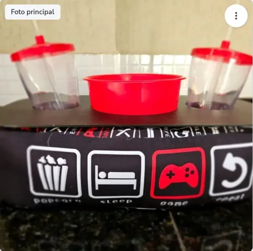 Almofada Gamer porta Pipoca