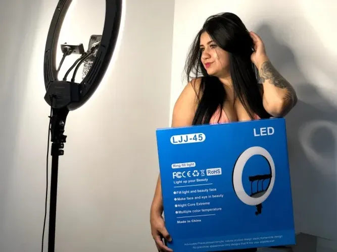 Ring Light Anel luz 18 polegadas LED toque Anel Luz com Suporte (45cm)