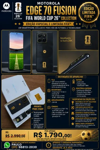 Motorola Edge 70 Fusion Fifa - Edição Limitada
