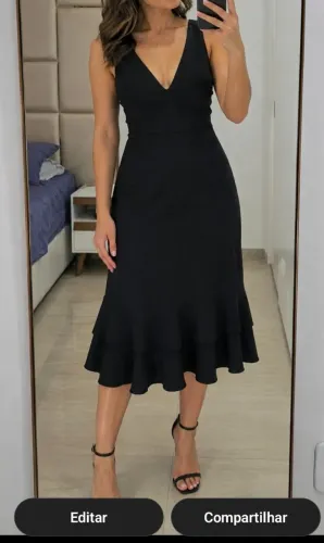 Vendo vestido de festa. Preto, tamanho P