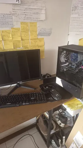 PC gamer completo (monitor, cpu, mouse, teclado e headset)