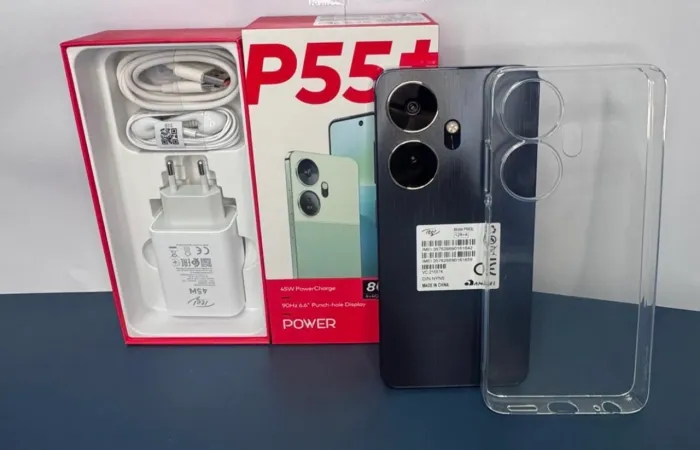 Celular Itel P55 128GB 04GB RAM Preto Roxo Lacrado Entregamos Grátis 