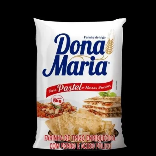 Farinha De Trigo Dona Maria Pastel Fardo 25kg (5x5kg) Atacado