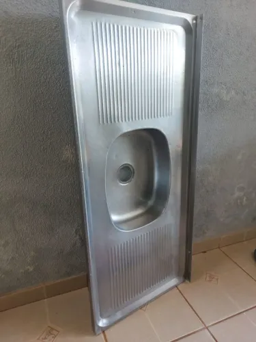 tampo Pia de cozinha inox