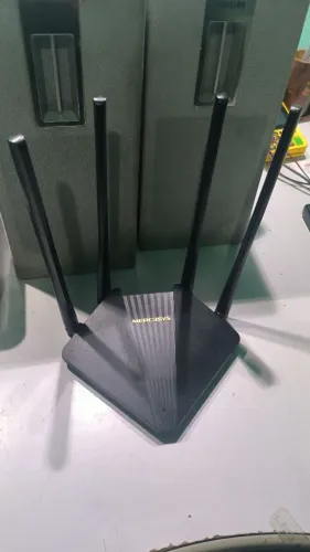 ROTEADOR MERCUSYS COM 4 ANTENAS - SINAL FORTE E ESTÁVEL