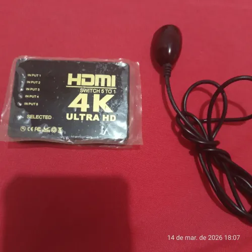 Switch HDMI (Hub) com 5 portas Ultra HD