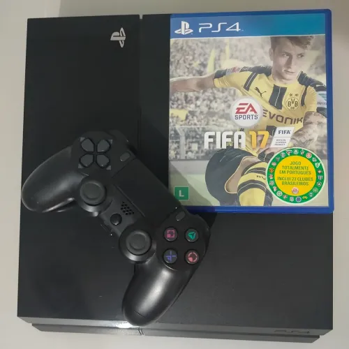 PS4 + CONTROLE+ FIFA17 + MORTAL KOMBAT