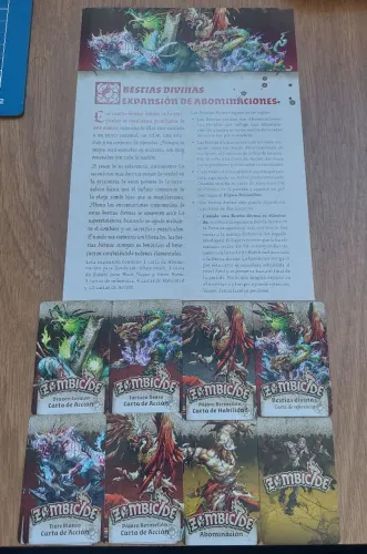 Zombicide Divine Beasts pro Black Plague ou White Death (apenas as cartas espanhol)