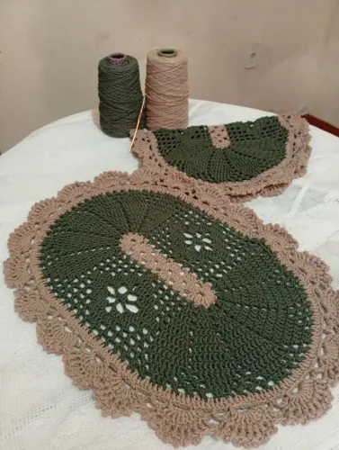 Tapete em crochê pronta entrega