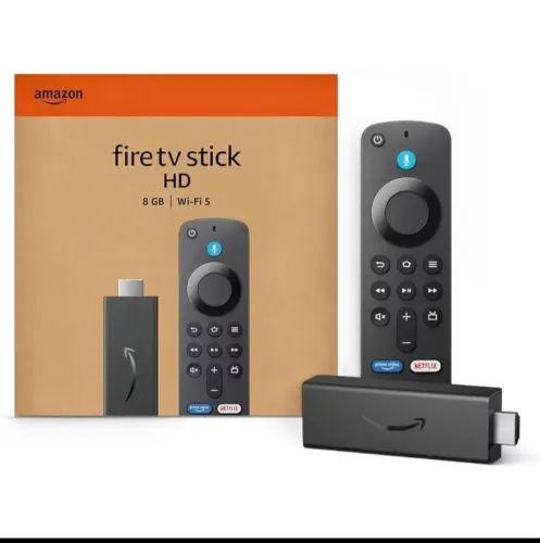 Fire Stick Amazon TV Full HD 3ª Geração Alexa Comando de Voz Original - Preto