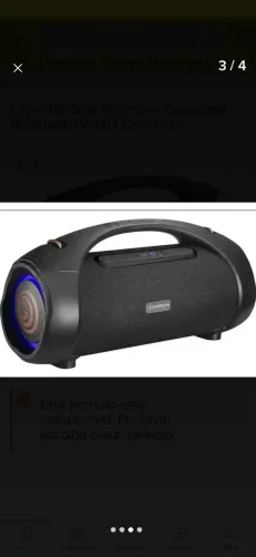 Caixa de som Bluetooth 