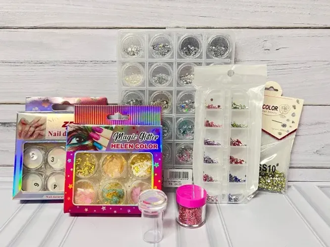 Kit Unhas em Gel - Produtos Cuccio + itens de decoração + Moldes + cabine 