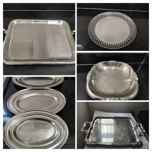 Bandejas e travessas de inox