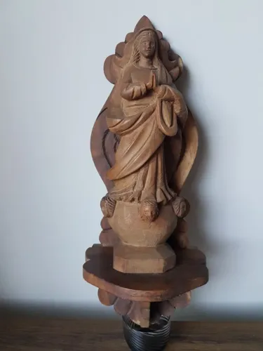 Arte Sacra - Escultura Nossa Senhora da Conceição Talhada na madeira