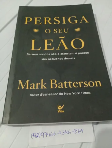 Livro de Desenvolvimento pessoal Persiga o seu Leão