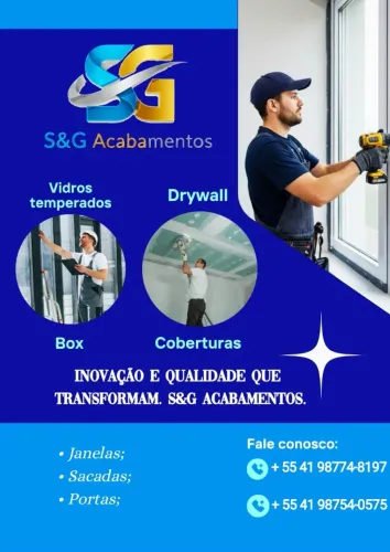 ? DRYWALL E INSTALAÇÃO DE VIDROS - QUALIDADE, RAPIDEZ E PREÇO JUSTO!