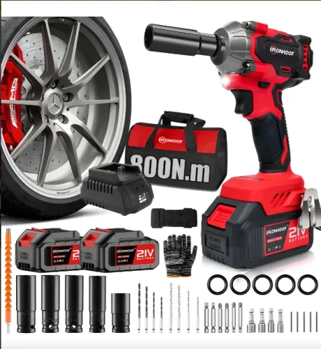 Chave De Impacto Furadeira e Parafusadeira Bateria 800nm Parafusadeira 60hz