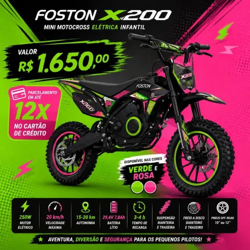 Moto Cross criança Foston x200