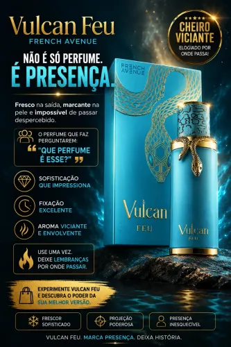Perfume vulcan feu original - lacrado