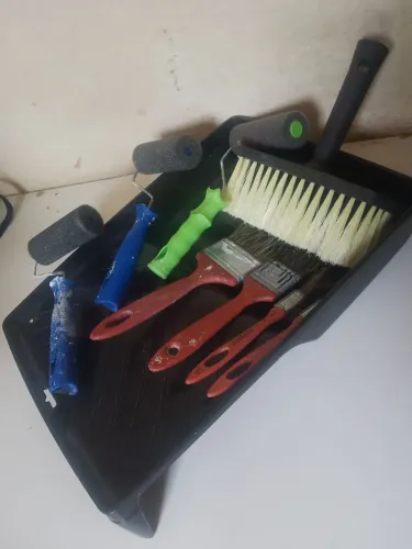 Kit de Pintura Pincel + Rolo + Bandeja semi novo