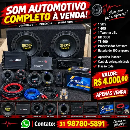 Som para carro