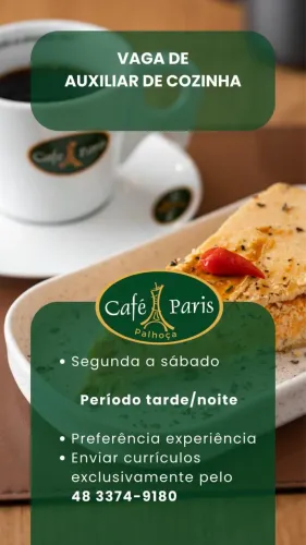 Vaga Auxiliar da Cozinha