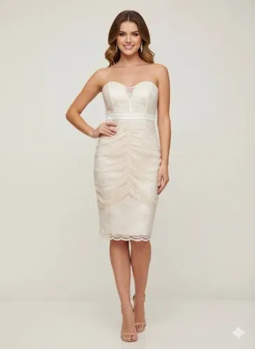 Vestido tubinho com renda tam 42 Raquel Alt