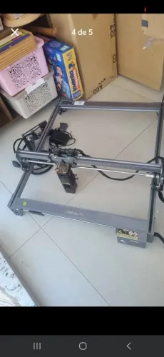 Máquina corte e gravação a laser com eixo rotativo para gravação de copos