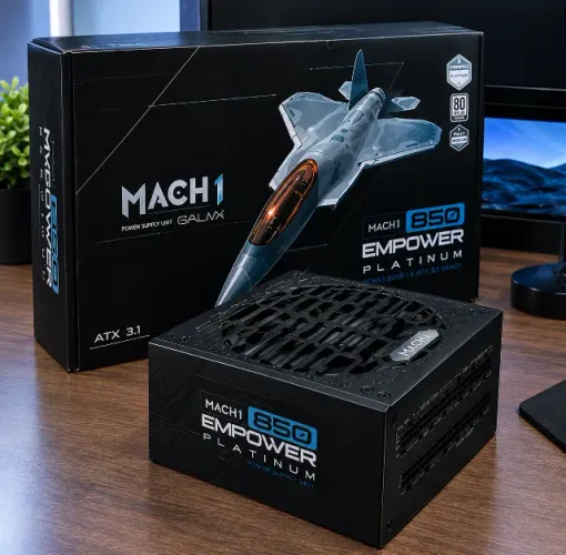 Fonte MACH1 850W Empower Platinum Modular - Nova/Lacrada | PRONTA ENTREGA