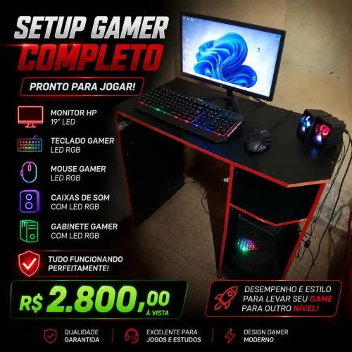 vendo computador completo em ótimo estado por 2.800