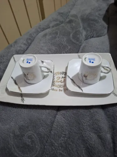 Conjunto de cha de 25 anos de casados