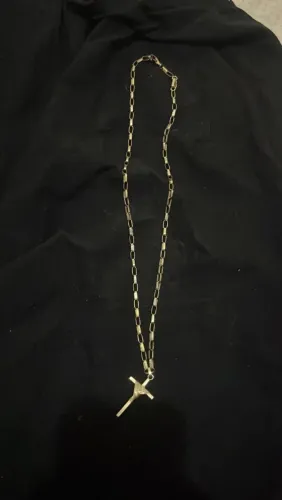 Cordão de prata banhado a ouro 10g