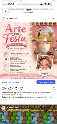 Decorações de festas