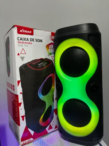 Caixa de Som Bluetooth Multimídia LED RGB 