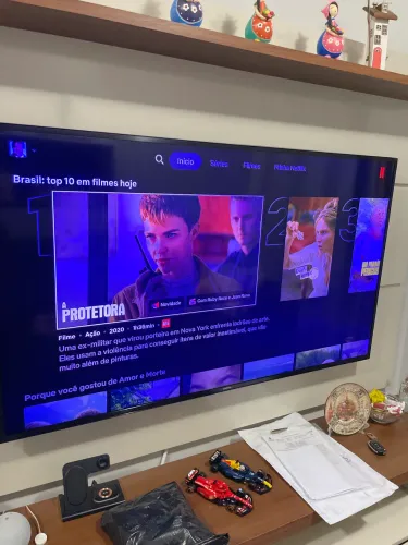 Smart TV Samsung 58 polegadas tem que fazer reparo, mas funciona normalmente