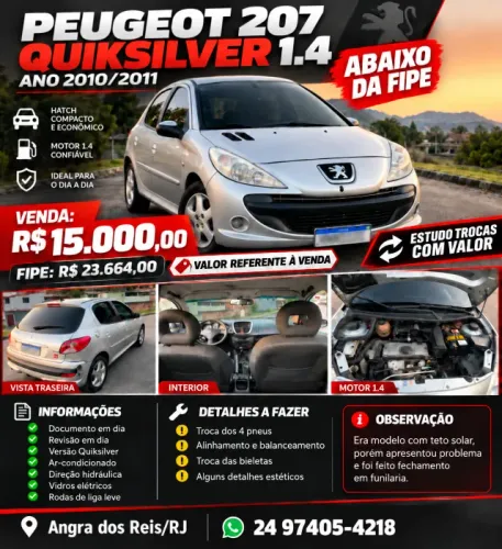 Peugeot 207 Quiksilver 1.4 Flex 8V 5P 2011