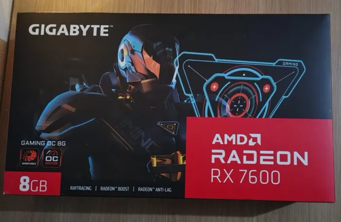 Placa de Video RX7600 Gigabyte 8Gb