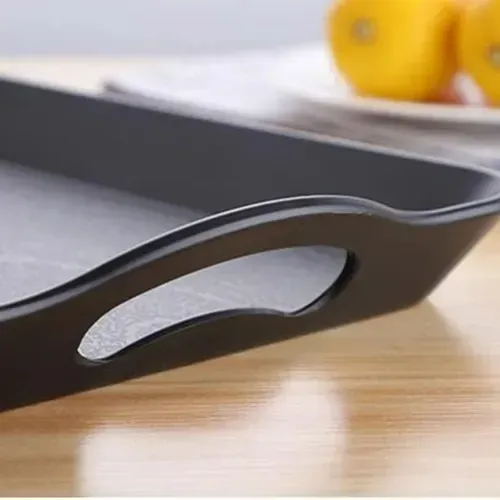 bandeja retangular com alça de plástico monaliza mz-33204  41cm x 28cm