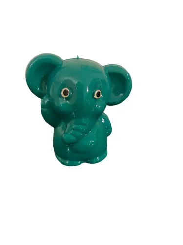 Apontador vintage elefante verde
