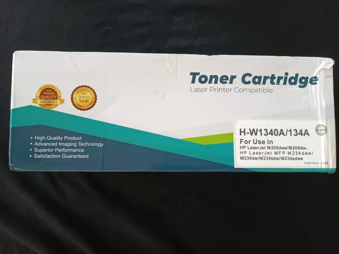 Cartucho de Toner compatível p Impressora a laser HP - Mod. H-W1340A / 134A na cor preta