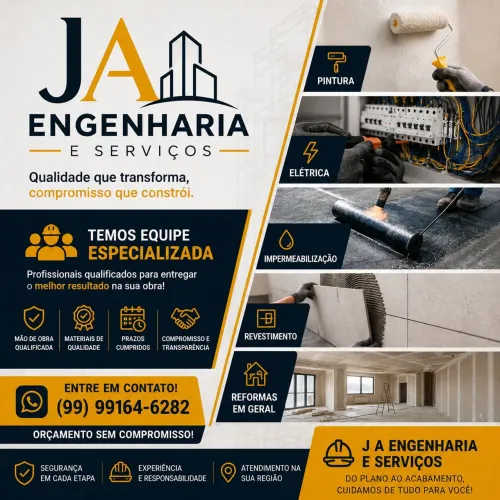 J A Engenharia e Serviços | Reformas, Pintura, Elétrica e Impermeabilização