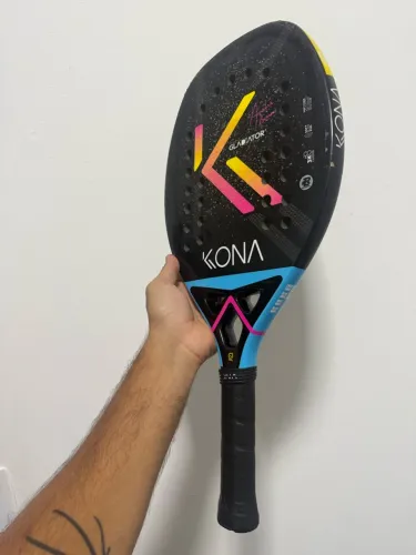 Raquete beach tennis KONA gladiator 2025 andré baran