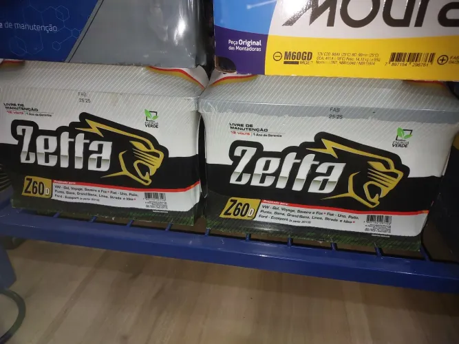 Bateria zetta 60 ah