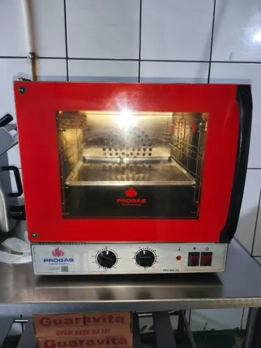 Forno Turbo Elétrico Fast Oven Prp-004 Plus Vermelho - Progás Digital 127V