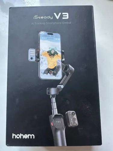 Gimbal Hohem V3 isteady na caixa