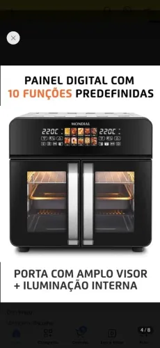 Airfryer mondial nova sem uso.