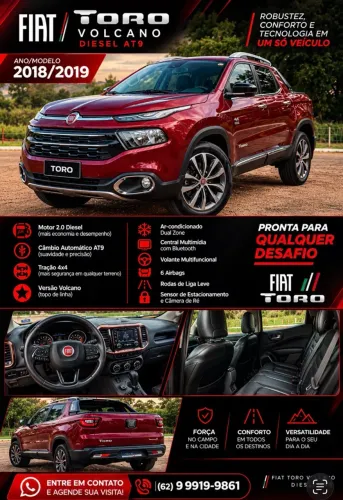 Fiat Toro Volcano 2.0 16V 4X4 TB Diesel Aut. 2019